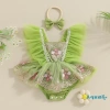 Đầm mùa hè bé gái Aqua-2 tay bay thêu hoa, váy bodysuit có nơ headband 181.980₫ 2