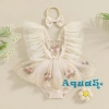 Đầm mùa hè bé gái Aqua-2 tay bay thêu hoa, váy bodysuit có nơ headband 181.980₫ 4