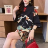 Đầm mùa hè Guochao in hình tương phản màu, thanh lịch, giá ưu đãi 620.512 VND 18