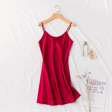Đầm ngủ nữ áo choàng mùa hè, giả lụa satin, cổ tròn không lưng, chỉ 99.534₫ 11 Đầm ngủ nữ áo choàng mùa hè, giả lụa satin, cổ tròn không lưng, chỉ 99.534₫ 11