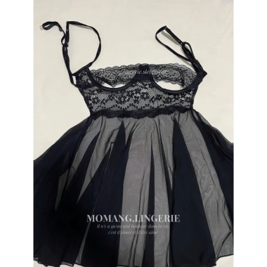 Đầm ngủ sexy 2 dây gọng nâng ngực - Thiết kế gợi cảm, thoải mái, giảm giá 180k 3