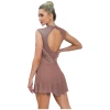 Đầm Nhảy Múa Ruched Nữ Nyeemya Cổ Tròn Không Tay Kim Cương Giả Tôn Lở Lưng - 626.400 VND 9