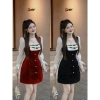 Đầm nhung nữ cổ vuông tay voan dập ly nơ hạt sang chảnh - Tiệc Tết 156.030 VND 7