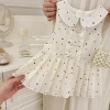 Đầm nơ chấm bi cho bé gái 2-8 tuổi mùa hè không tay kiểu Pháp - Giá chỉ 250.603₫ 2