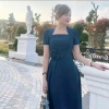 Đầm Nữ Cổ Vuông Dáng Xòe Đính 4 Nơ To Eo - Thiết Kế Cực Đẹp, Giá Ưu Đãi 169k 5
