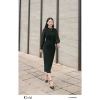 Đầm nữ công sở dài cổ tròn voan ngựa thanh lịch Orchid - Thoáng mát, giá chỉ 328k 8