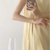 Đầm nữ dáng suông xếp ly cao cấp công sở không tay không cổ thanh lịch 490k 4