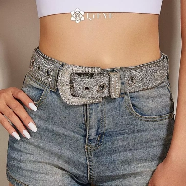 Đầm Nữ Rộng Thắt Lưng Kim Cương Giả Sáng Bóng Pha Lê Giá Ưu Đãi 88.725₫ 6