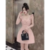 Đầm nữ sang chảnh cúp ngực 2 dây cánh tiên, chân váy A hoa 3D đá Giá 196k 6