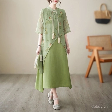 Đầm nữ sườn xám retro phong cách Trung Hoa, tay ngắn, đa kích cỡ - chỉ 601.806₫ 6 Đầm nữ sườn xám retro phong cách Trung Hoa, tay ngắn, đa kích cỡ - chỉ 601.806₫ 6