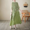 Đầm nữ sườn xám retro phong cách Trung Hoa, tay ngắn, đa kích cỡ - chỉ 601.806₫ 8