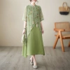 Đầm nữ sườn xám retro phong cách Trung Hoa, tay ngắn, đa kích cỡ - chỉ 601.806₫ 11