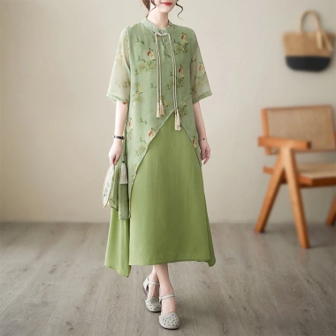 Đầm nữ sườn xám retro phong cách Trung Hoa, tay ngắn, đa kích cỡ - chỉ 601.806₫ 11 Đầm nữ sườn xám retro phong cách Trung Hoa, tay ngắn, đa kích cỡ - chỉ 601.806₫ 11