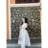 Đầm nữ trắng tay lưới ghép mảnh đính hoa Amity - Giá ưu đãi 199.000đ, phong cách thanh lịch, nhẹ nhàng 6