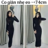 Đầm ôm body nữ cổ lọ tay dài, đen trắng - Tiệc Noel, Tết, chụp ảnh, giá 135.000₫ 10