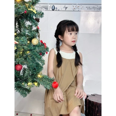Đầm QC cổ yếm xinh cho bé gái - Phong cách học tập và dạo phố, chỉ 179.000₫ 7