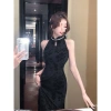 Đầm Qipao không tay cao cấp slim-fit tôn dáng - Mùa hè thoáng mát giá 742.445₫
