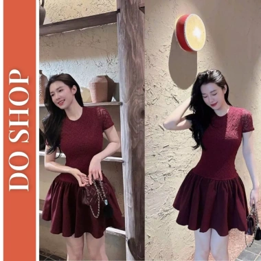 Đầm ren tay dài phối tùng xòe 3 lớp, lót quần R7 - Sang chảnh, chỉ 380.000₫ 3