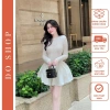 Đầm ren tay dài phối tùng xòe 3 lớp, lót quần R7 - Sang chảnh, chỉ 380.000₫ 5