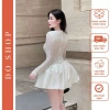 Đầm ren tay dài phối tùng xòe 3 lớp, lót quần R7 - Sang chảnh, chỉ 380.000₫ 8