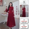 Đầm Rosia cao cấp dáng xoè, váy dài tay sang chảnh, giá 1.19 triệu - tiệc, chơi, Tết