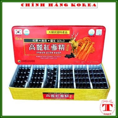 Đạm sâm nhung hươu Hàn Quốc 120 viên hộp đỏ Viên đạm tổng hợp hồng sâm tăng sức đề kháng giá ưu đãi 488.000