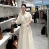 Đầm sơ mi cao cấp Shi Shang - Váy tốt nghiệp dài, chân váy xoè nhẹ nhàng, chỉ 357.000 VND 8