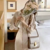 Đầm sơ mi công sở cánh dơi thắt eo - xanh đen nude sang trọng, giảm giá 161k 5