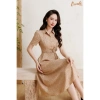 Đầm sơ mi hoa nở 3D ORENDA MODA - Dây đai rời, thiết kế thời thượng, giảm giá 18% chỉ 396k
