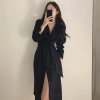 Đầm sơ mi lụa trơn dáng xuông thắt eo công sở phong cách Hàn Quốc - Giá chỉ 350.000 VND 3