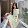 Đầm sơ mi ngắn tay SẴNmay liền gile 1 mảnh xinh xắn phong cách Hàn Quốc - Giảm còn 216k 4