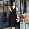 Đầm sơ mi ngắn tay SẴNmay liền gile 1 mảnh xinh xắn phong cách Hàn Quốc - Giảm còn 216k 5