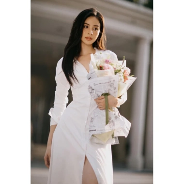 Đầm sơ mi thanh lịch, phù hợp đi làm, đi chơi, sang chảnh, giảm giá 20% chỉ 328k