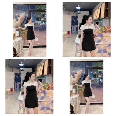 Đầm sơmi phối bigsize 55-90 ký – Thiết kế thanh lịch, giá chỉ 183.600₫