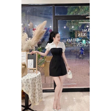Đầm sơmi phối bigsize 55-90 ký – Thiết kế thanh lịch, giá chỉ 183.600₫