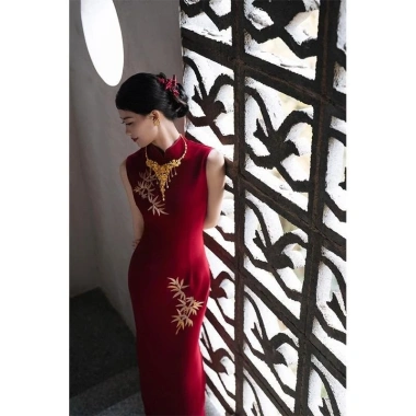 Đầm sườn xám cao cấp retro phong cách Trung Hoa - Mùa hè 2.025 giảm giá 4 Đầm sườn xám cao cấp retro phong cách Trung Hoa - Mùa hè 2.025 giảm giá 4