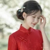 Đầm sườn xám đỏ phong cách Trung Hoa cho mẹ trẻ - Mặc hàng ngày, chỉ 580,798 VND 5