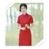Đầm sườn xám đỏ phong cách Trung Hoa cho mẹ trẻ - Mặc hàng ngày, chỉ 580,798 VND 8