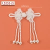 Đầm sườn xám handmade đính hạt ngọc trai, pha lê, nút chuồn chuồn độc đáo - 75.028₫ 3