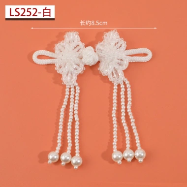 Đầm sườn xám handmade đính hạt ngọc trai, pha lê, nút chuồn chuồn độc đáo - 75.028₫ 3