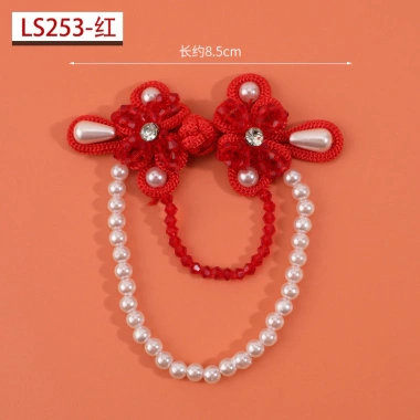 Đầm sườn xám handmade đính hạt ngọc trai, pha lê, nút chuồn chuồn độc đáo - 75.028₫ 15