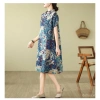 Đầm sườn xám retro hoa vải lanh - phong cách mùa hè, giảm giá 20% chỉ 388.121₫ 5