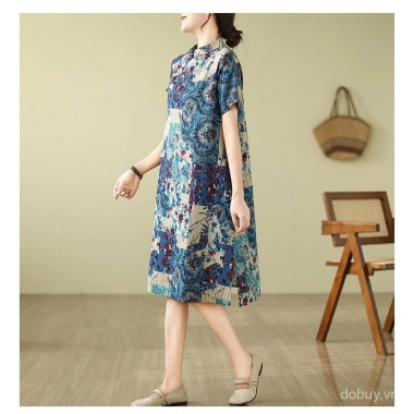 Đầm sườn xám retro hoa vải lanh - phong cách mùa hè, giảm giá 20% chỉ 388.121₫ 5 Đầm sườn xám retro hoa vải lanh - phong cách mùa hè, giảm giá 20% chỉ 388.121₫ 5