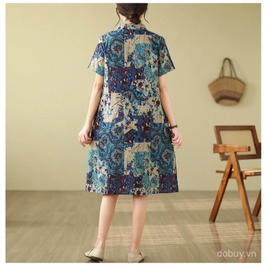 Đầm sườn xám retro hoa vải lanh - phong cách mùa hè, giảm giá 20% chỉ 388.121₫ 6 Đầm sườn xám retro hoa vải lanh - phong cách mùa hè, giảm giá 20% chỉ 388.121₫ 6