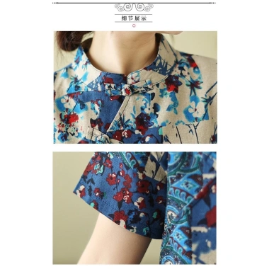 Đầm sườn xám retro hoa vải lanh - phong cách mùa hè, giảm giá 20% chỉ 388.121₫ 8 Đầm sườn xám retro hoa vải lanh - phong cách mùa hè, giảm giá 20% chỉ 388.121₫ 8