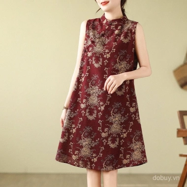 Đầm sườn xám Trung Hoa hiện đại họa tiết trẻ trung, áo vest dài cho nữ - Giá 353.273 VND 2 Đầm sườn xám Trung Hoa hiện đại họa tiết trẻ trung, áo vest dài cho nữ - Giá 353.273 VND 2