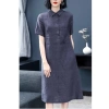 Đầm suông công sở bổ trụ cổ sơ mi 1 túi ốp ngực - Vải linen bột mềm mát, form suông, chỉ 319k 7