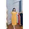 Đầm Suông Trung Niên Lụa Mango Đính Ngọc Trai Size 47-75kg Có Túi, Khóa Giọt Nước, Giá 140k 9