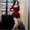 Đầm tết cổ vuông vây xoè tầng sexy, body đẹp cho nữ đi chơi dự tiệc - Giá chỉ 146.300₫
