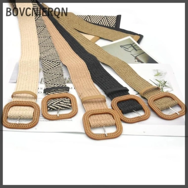 Đầm thắt lưng vuông mùa hè co giãn, khóa vintage boho, giảm giá 18% chỉ 71.830₫